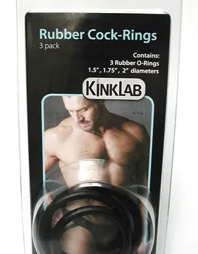Rubber Cock Rings 3 Pack