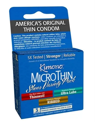 Kimono Microthin Sheer Variety Pack - 3 Pack