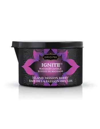 Ignite Massage Candle - Island Passion Berry - 6 Oz.