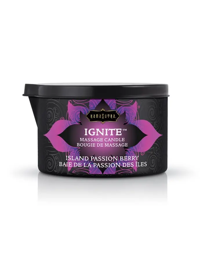 Ignite Massage Candle - Island Passion Berry - 6 Oz.