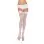 Lace Top Sheer Thigh High - One Size - White
