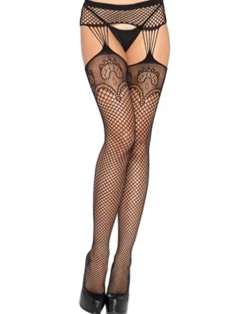 Garterbelt Stockings - One Size - Black