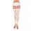 Sheer Stockings With Backseam - One Size - White