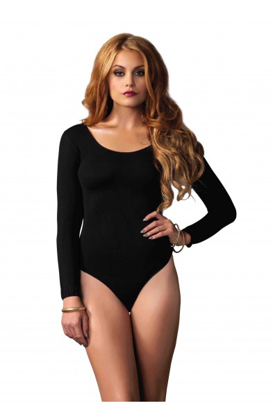 Opaque Bodysuit - One Size - Black