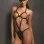 Kink Open Cup Teddy With Crotchless Panty and Mask