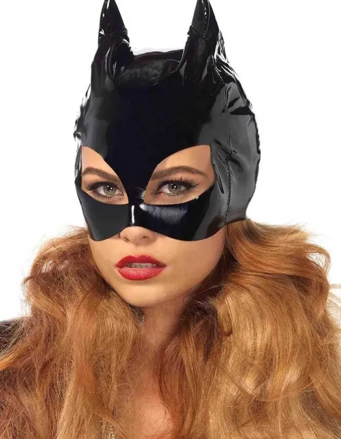 Vinyl Cat Mask - Black