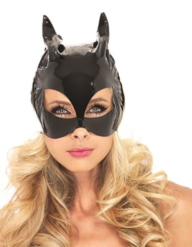 Vinyl Cat Mask - Black
