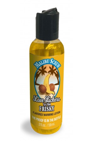 Love Lickers Massage Oil - Malibu Screw - 1.76 Fl. Oz.