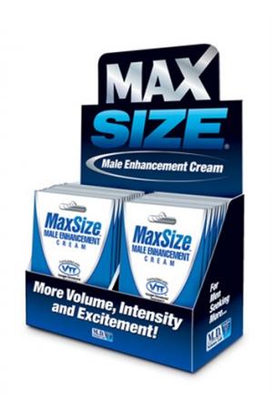 Max Size Gel Topical - 24 Packets Display