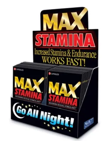 Max Stamina - 24 Count Display - 2 Count Packets