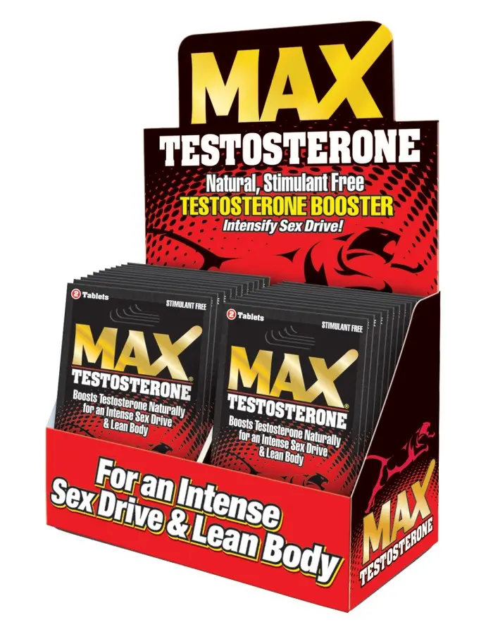 Max Testosterone - 24 Count Display - 2 Count Packets