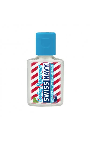 Swiss Navy Flavors Water-Based Lubricant - Cooling Peppermint - 20 ml