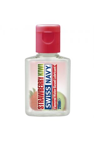 Swiss Navy Flavors Water-Based Lubricant -  Strawberry Kiwi - 20 ml