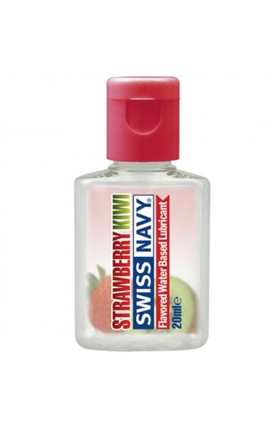 Swiss Navy Flavors Water-Based Lubricant -  Strawberry Kiwi - 20 ml