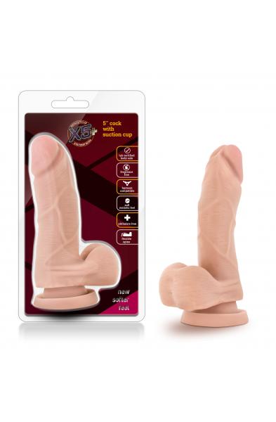 X5 5 Inch Cock With Suction Cup Dildo