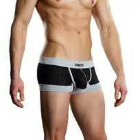 Sport Short Athletic Mesh - Extra Large Black and Grey