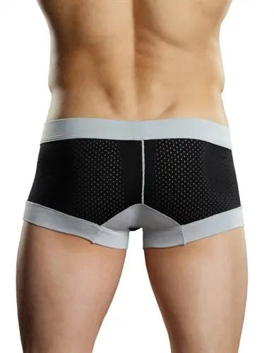 Sport Short Athletic Mesh - Extra Large Black and Grey