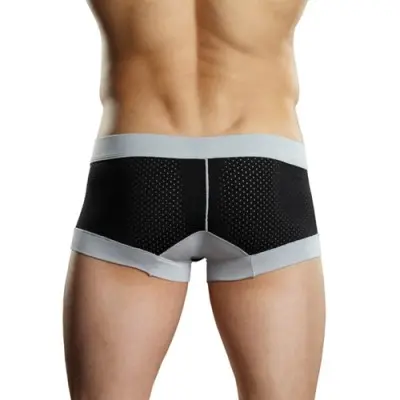Sport Short Athletic Mesh - Extra Large Black and Grey