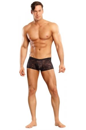 Stretch Lace Mini Short - Small - Black