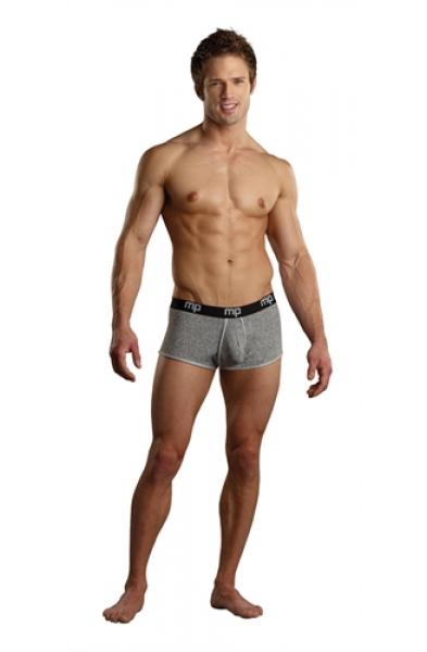 Heather Rib Enhancer Short - Small - Grey