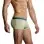 Heather Stripe Pouch Enhancer  Short -  Extra  Large Yellow and Grey