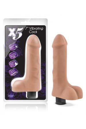 X5 Plus 7" Vibrating Cock - Latin