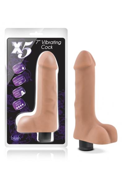 X5 Plus 7" Vibrating Cock - Latin