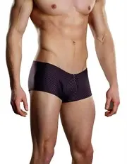 Radical Sport Zipper Short  - Wine - Small