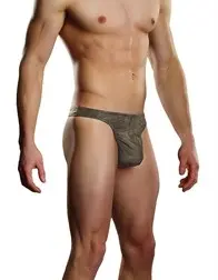 Nylon Burnout Wonder Thong - Large-Extra Large - T