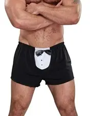 Tuxedo Boxer - One Size - Black