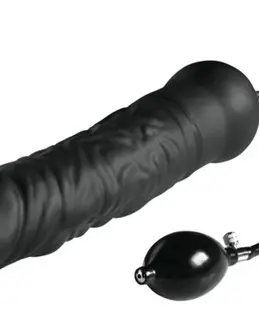Leviathan Giant Silicone Inflatable Dildo - Black