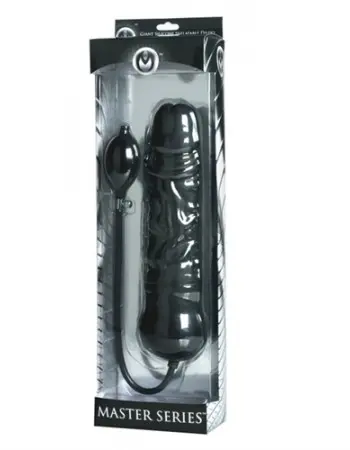 Leviathan Giant Silicone Inflatable Dildo - Black