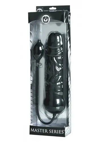 Leviathan Giant Silicone Inflatable Dildo - Black