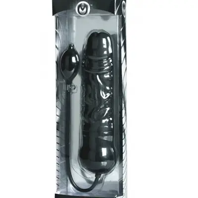 Leviathan Giant Silicone Inflatable Dildo - Black