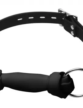 Silicone Bone Gag - Black