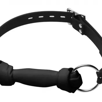 Silicone Bone Gag - Black