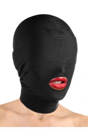 Spandex Hood With Padded Eyes and Open Mouth