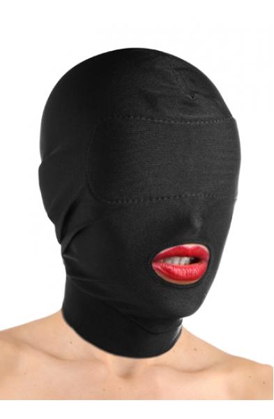 Spandex Hood With Padded Eyes and Open Mouth