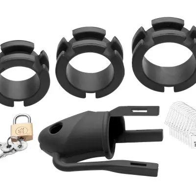 Sados Shadow Locking Silicone Male Chastity  Device