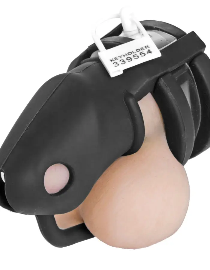 Sados Shadow Locking Silicone Male Chastity  Device