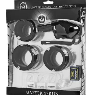 Sados Shadow Locking Silicone Male Chastity  Device