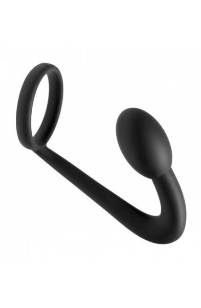 Prostatic Play Explorer Silicone Cock Ring and Prostate Plug