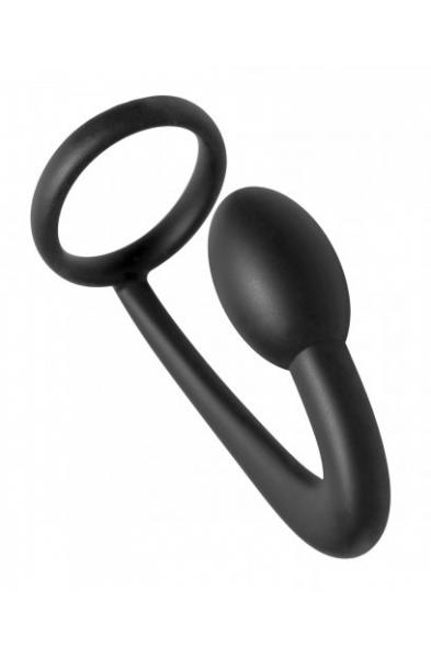 Prostatic Play Explorer Silicone Cock Ring and Prostate Plug