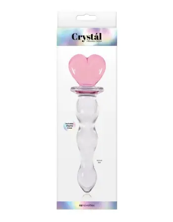 Crystal Heart of Glass - Pink