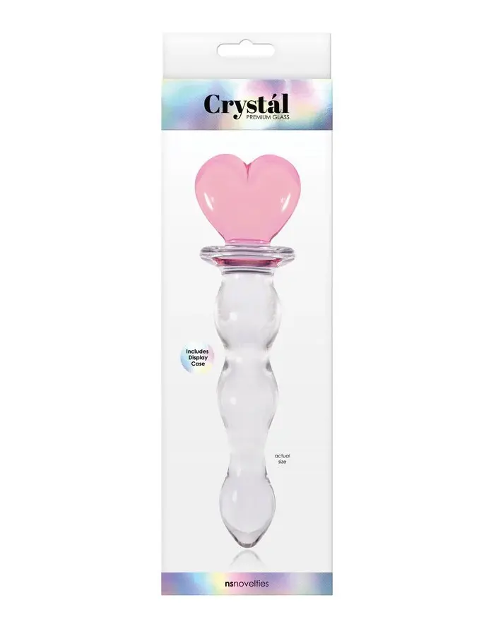 Crystal Heart of Glass - Pink