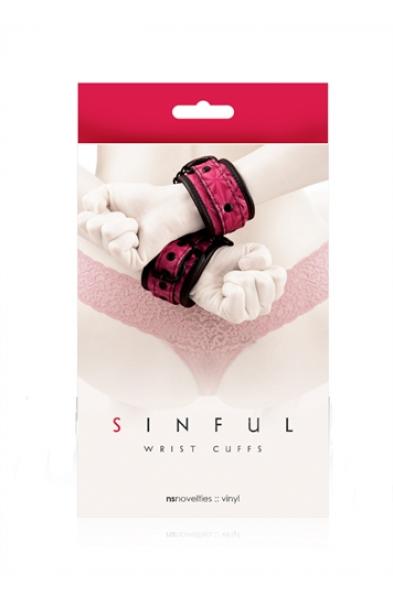 Sinful Wrist Cuffs - Pink