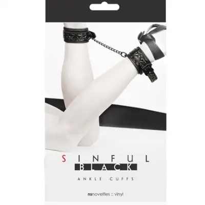 Sinful Ankle Cuffs - Black