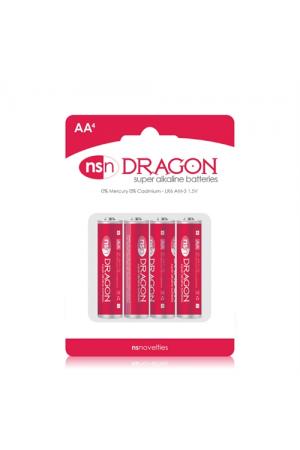 Dragon - Alkaline Batteries - AA - 4 Pack