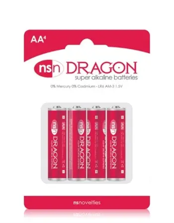 Dragon - Alkaline Batteries - AA - 4 Pack