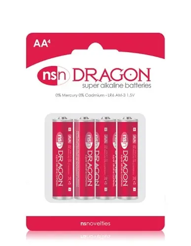 Dragon - Alkaline Batteries - AA - 4 Pack